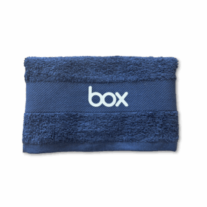 Box branded towel