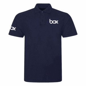Box branded womens polo shirt